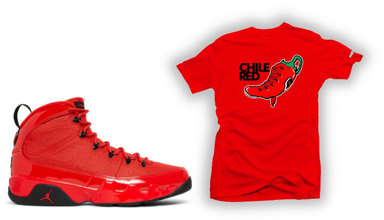 Shirts to match Jordan 9 Retro Chile Red