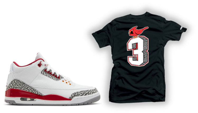 Shirts to match Jordan 3 Retro Cardinal Red