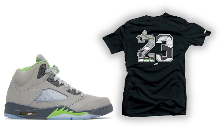 Shirts to match Jordan 5 Retro Green Bean