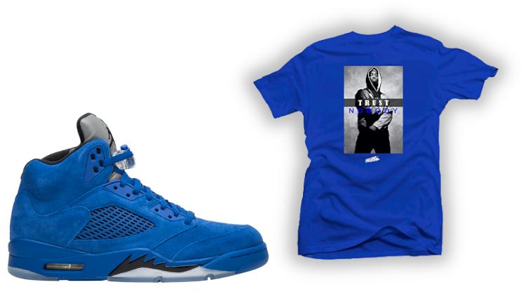 Shirts to match Jordan 5 Retro Blue Suede